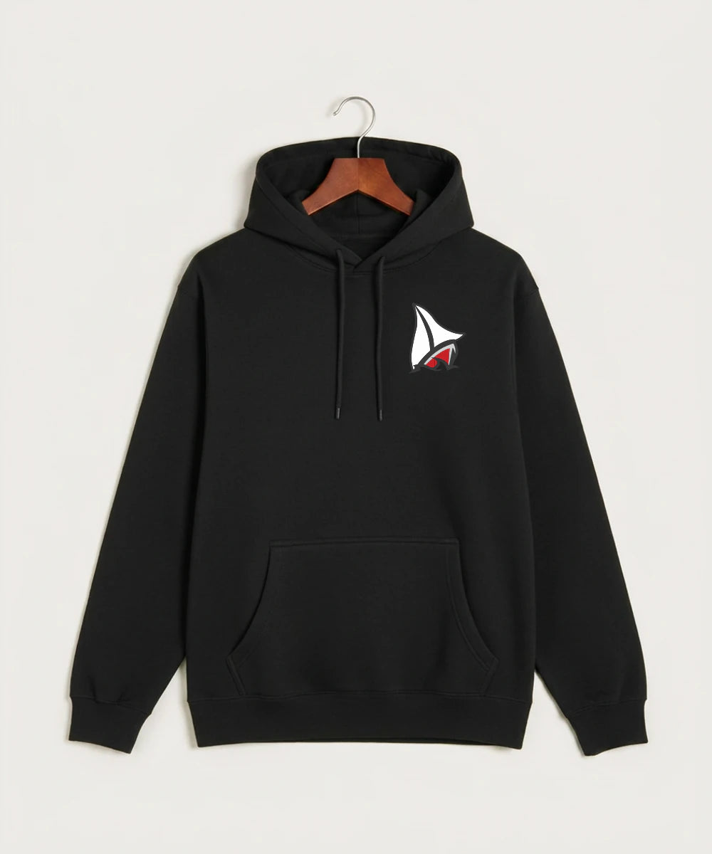 Detroit Lakes Community High School Football (Boys) - Black Hoodie Value - Left Chest