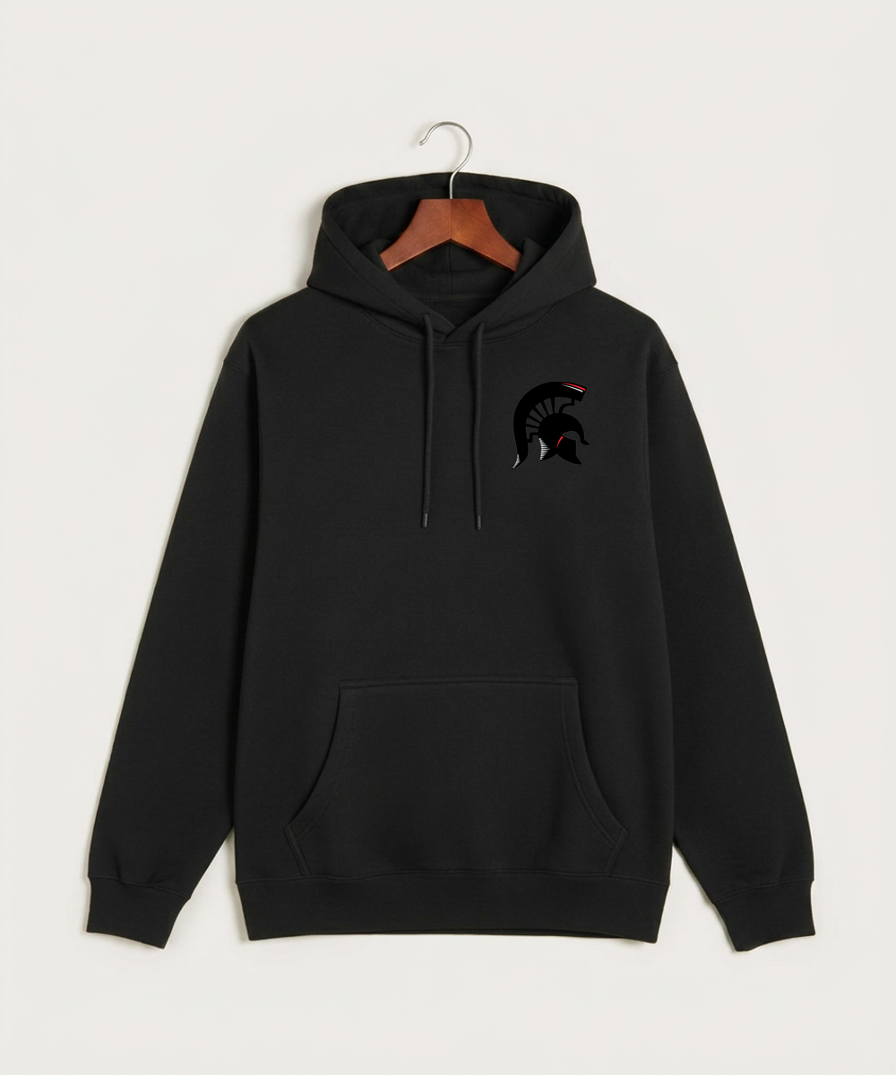 Bold High School Football (Boys) - Black Hoodie Value - Left Chest