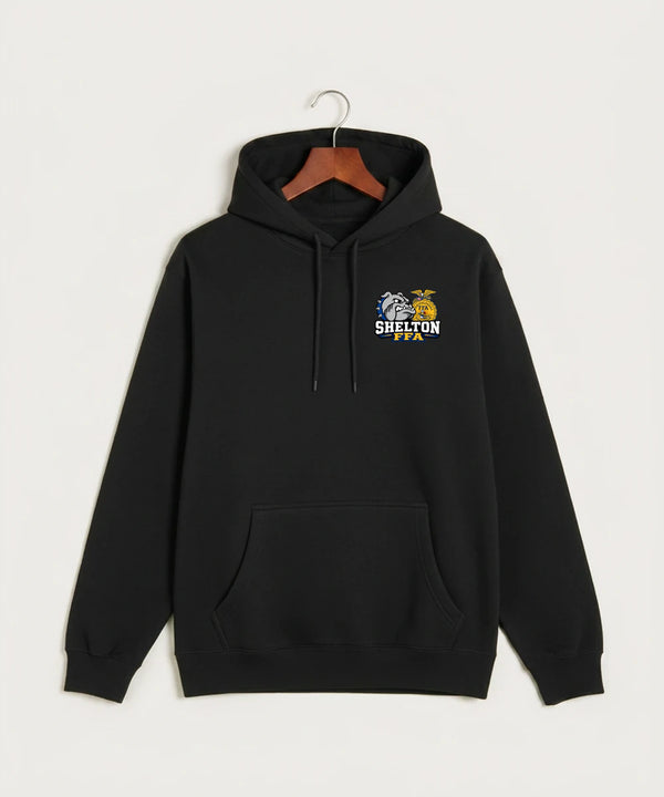 Shelton High School FFA general - Black Hoodie Value - Left Chest