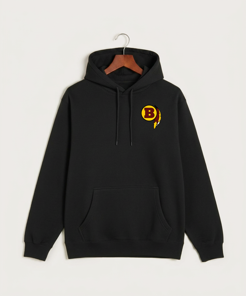 Benson High School Football (Boys) - Black Hoodie Value - Left Chest