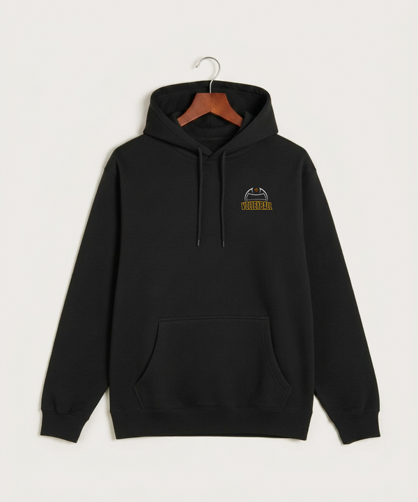 Fargo South High School Volleyball (Girls) - Black Hoodie Value - Left Chest