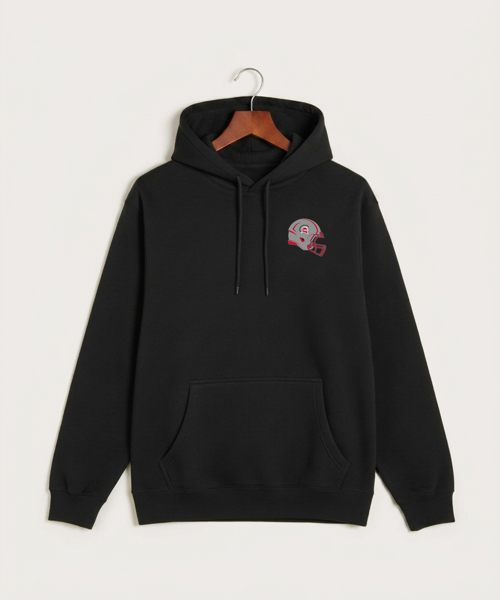 Hancock High School Football (Boys) - Black Hoodie Value - Left Chest