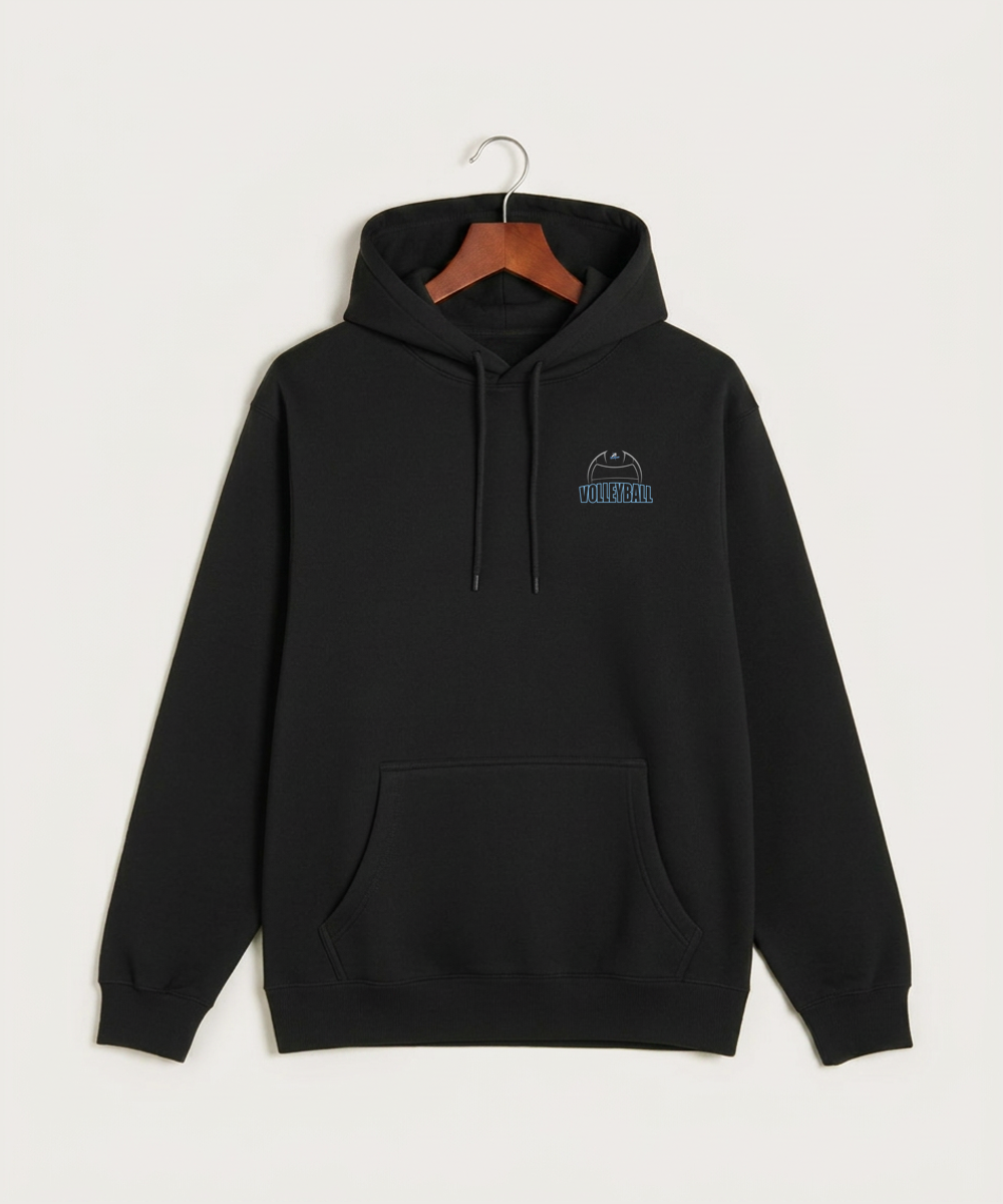 Long Prairie Grey Eagle High School Volleyball (Girls) - Black Hoodie Value - Left Chest