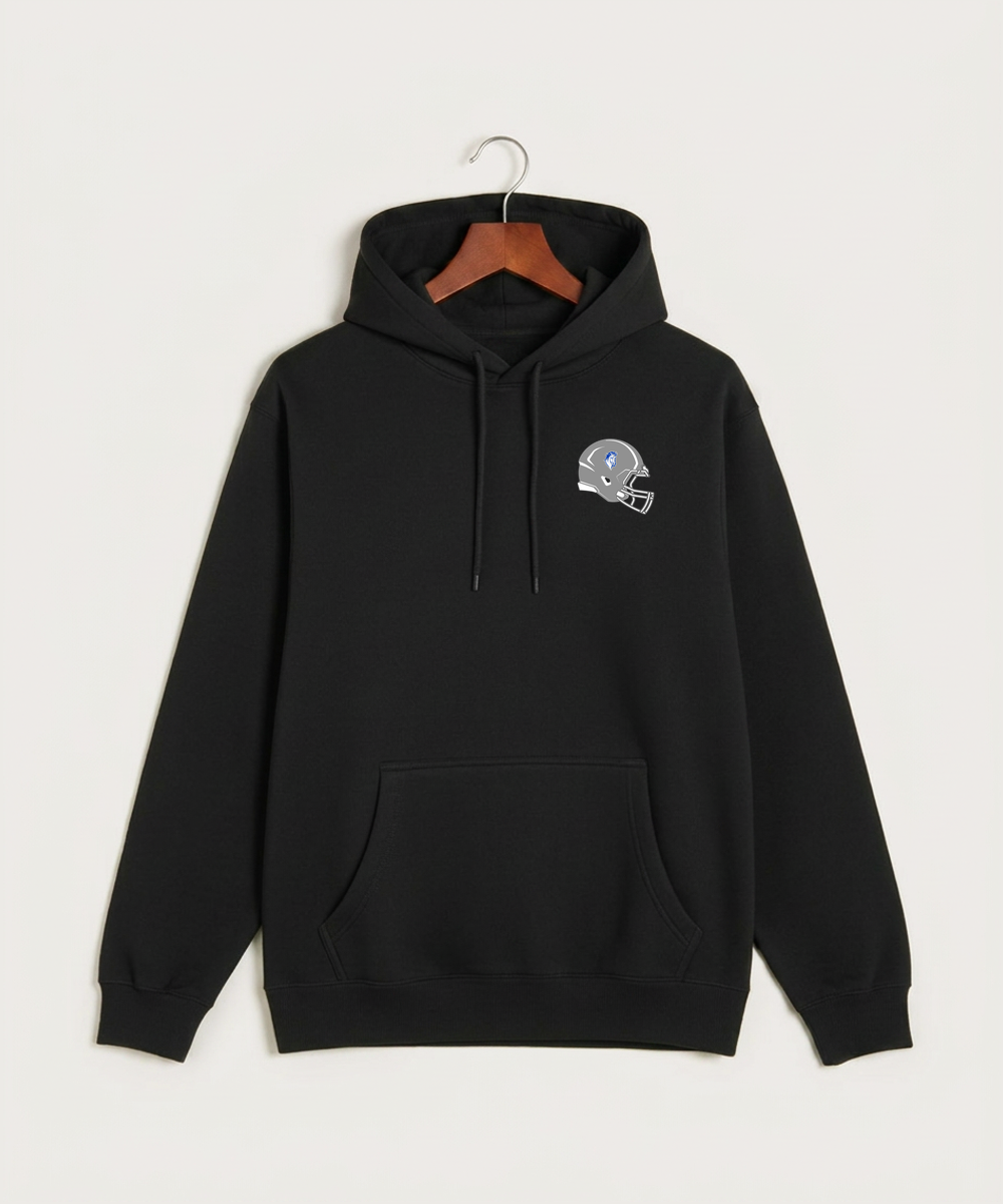 Mora High School Football (Boys) - Black Hoodie Value - Left Chest