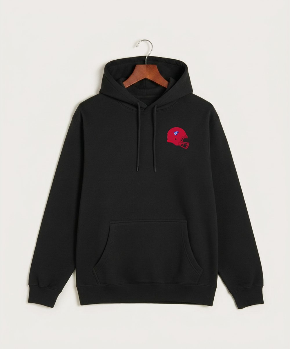 Upsala High School Football (Boys) - Black Hoodie Value - Left Chest
