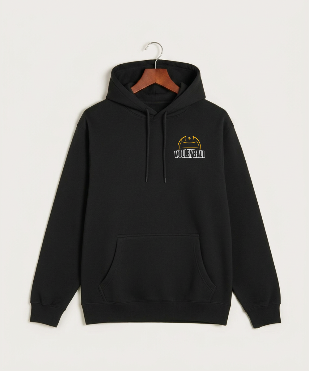 Hayfield High School Volleyball (Girls) - Black Hoodie Value - Left Chest