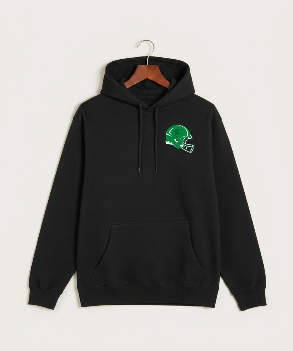 Pipestone Area High School Football (Boys) - Black Hoodie Value - Left Chest