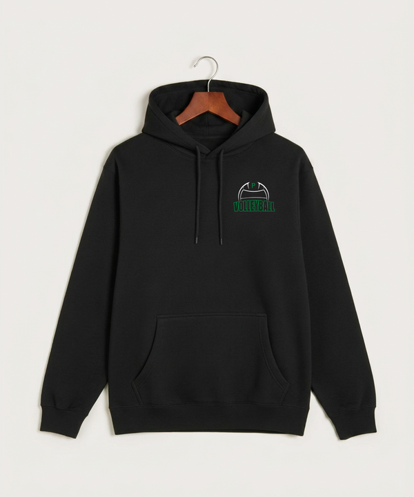Pipestone Area High School Volleyball (Girls) - Black Hoodie Value - Left Chest