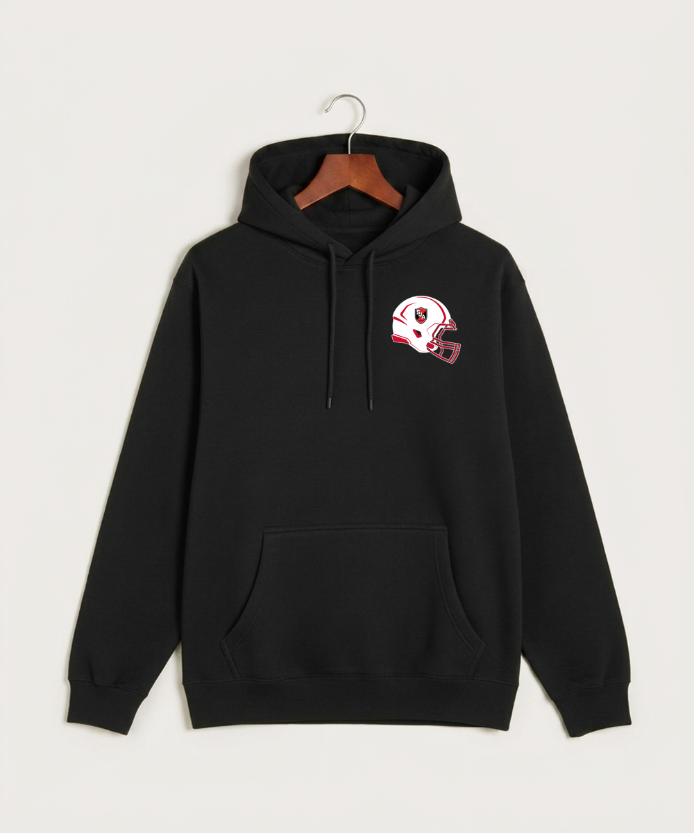 Saint James High School Football (Boys) - Black Hoodie Value - Left Chest