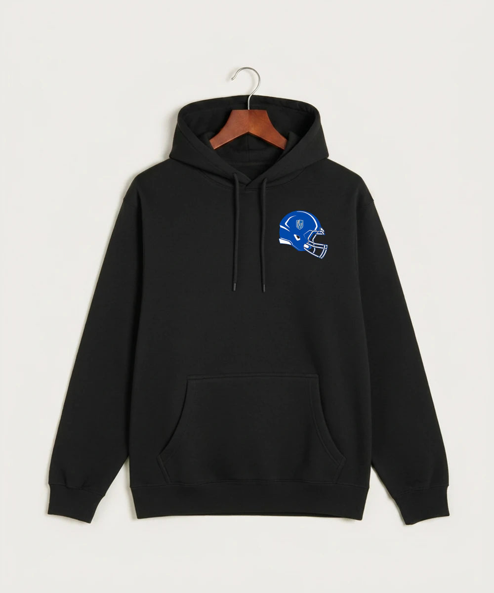 Lake Crystal-Welcome-Memorial High School Football (Boys) - Black Hoodie Value - Left Chest