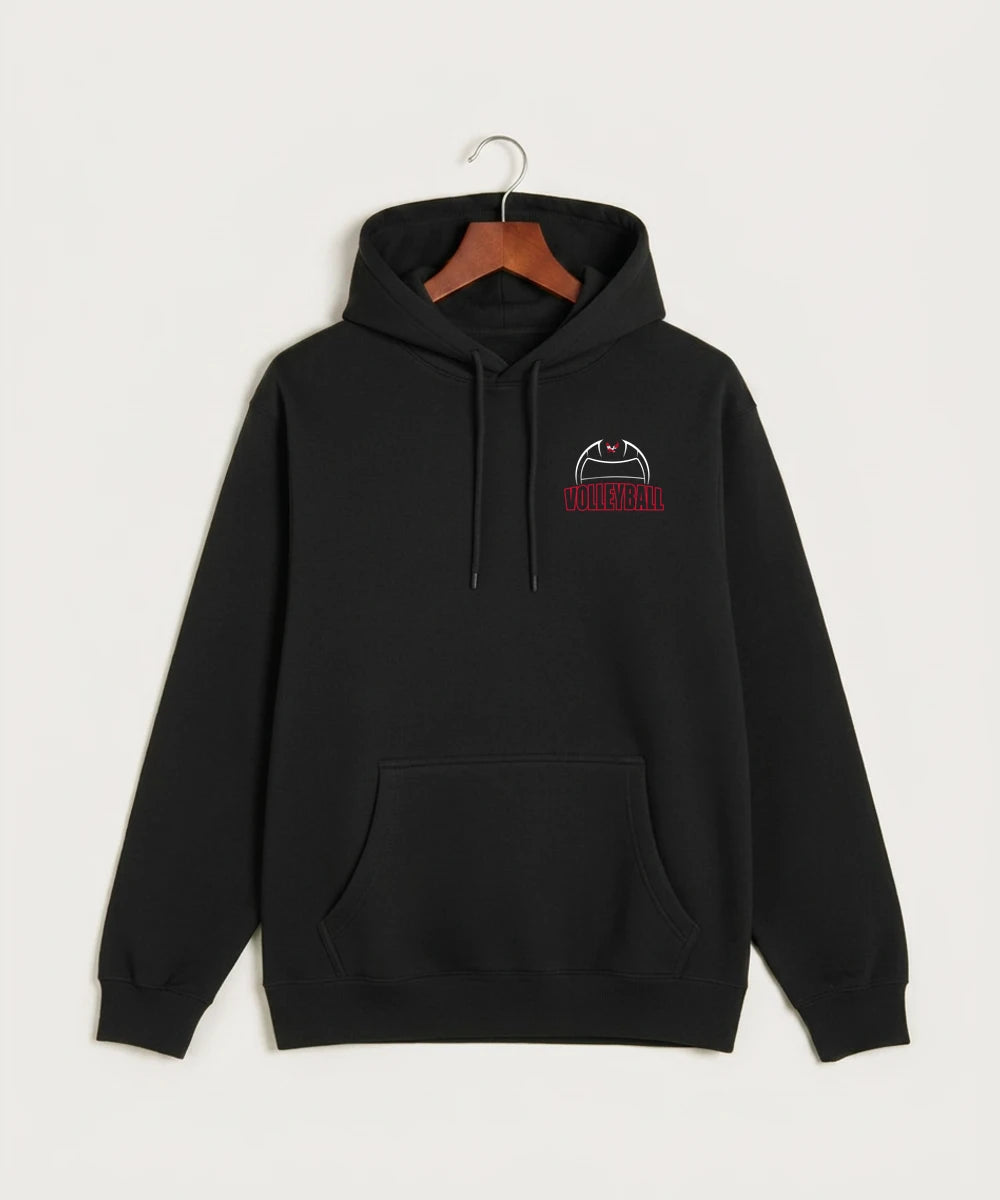 Wabasha Kellogg High School Volleyball (Girls) - Black Hoodie Value - Left Chest