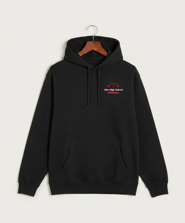 Gfw High School Football (Boys) - Black Hoodie Value - Left Chest