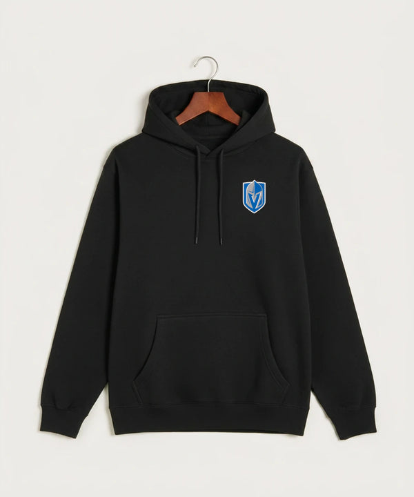Lake Crystal-Welcome-Memorial High School Football (Boys) - Black Hoodie Value - Left Chest