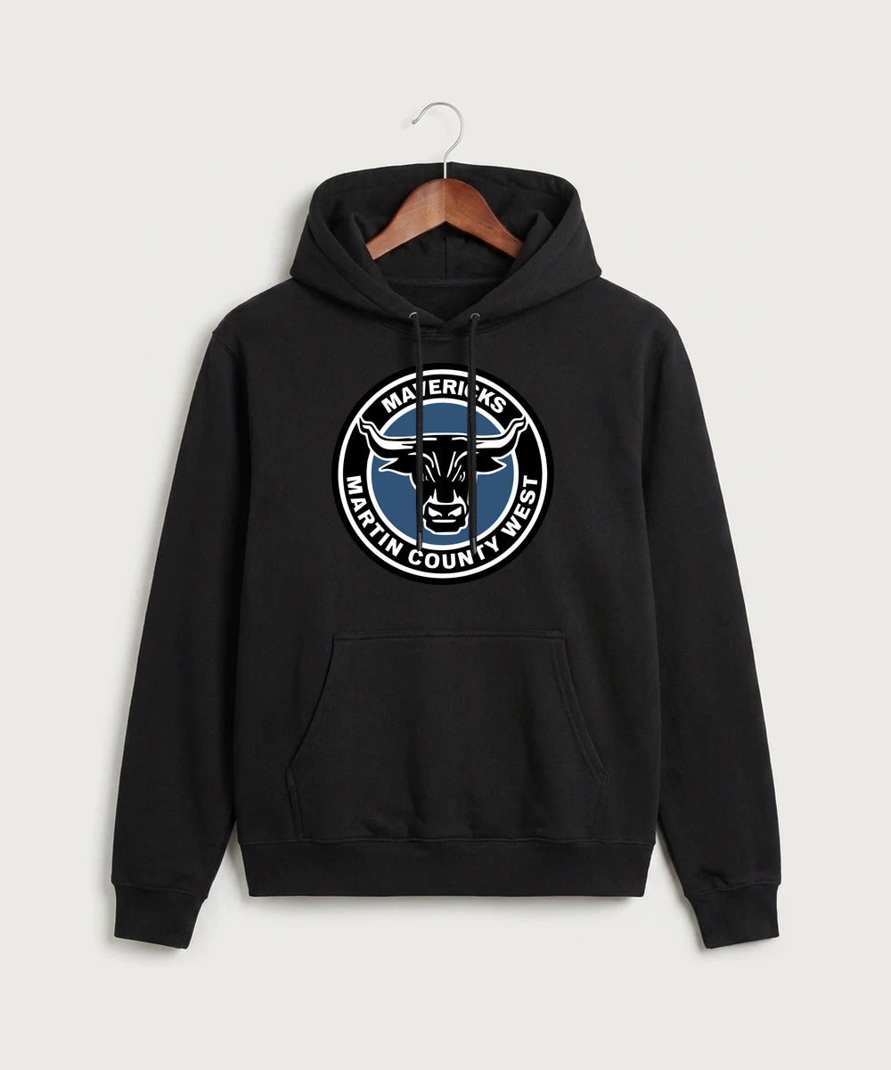 Martin County West High School Football (Boys) - Black Hoodie Value