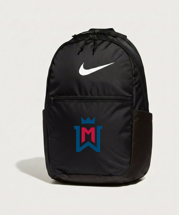 Watertown Mayer High School Football (Boys) - Black Nike Brasilia Medium Backpack NKDH7709