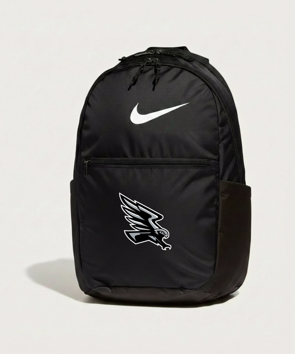 Red Rock Central High School Football (Boys) - Black Nike Brasilia Medium Backpack NKDH7709