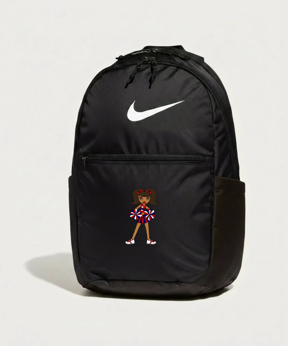 Independence High School Cheer Team - Black Nike Brasilia Medium Backpack NKDH7709