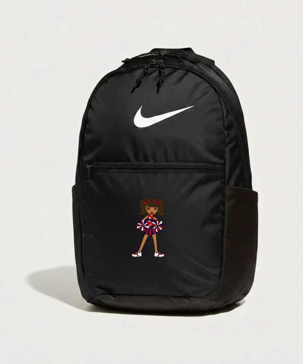 Independence High School Cheer Team - Black Nike Brasilia Medium Backpack NKDH7709