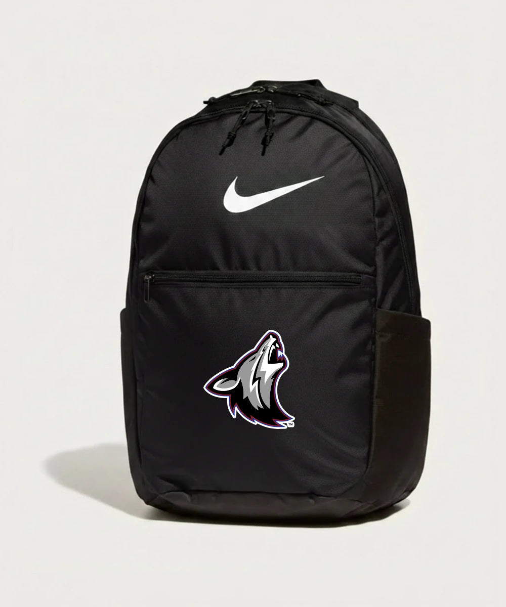 Heron Lake-Okabena High School Football (Boys) - Black Nike Brasilia Medium Backpack NKDH7709