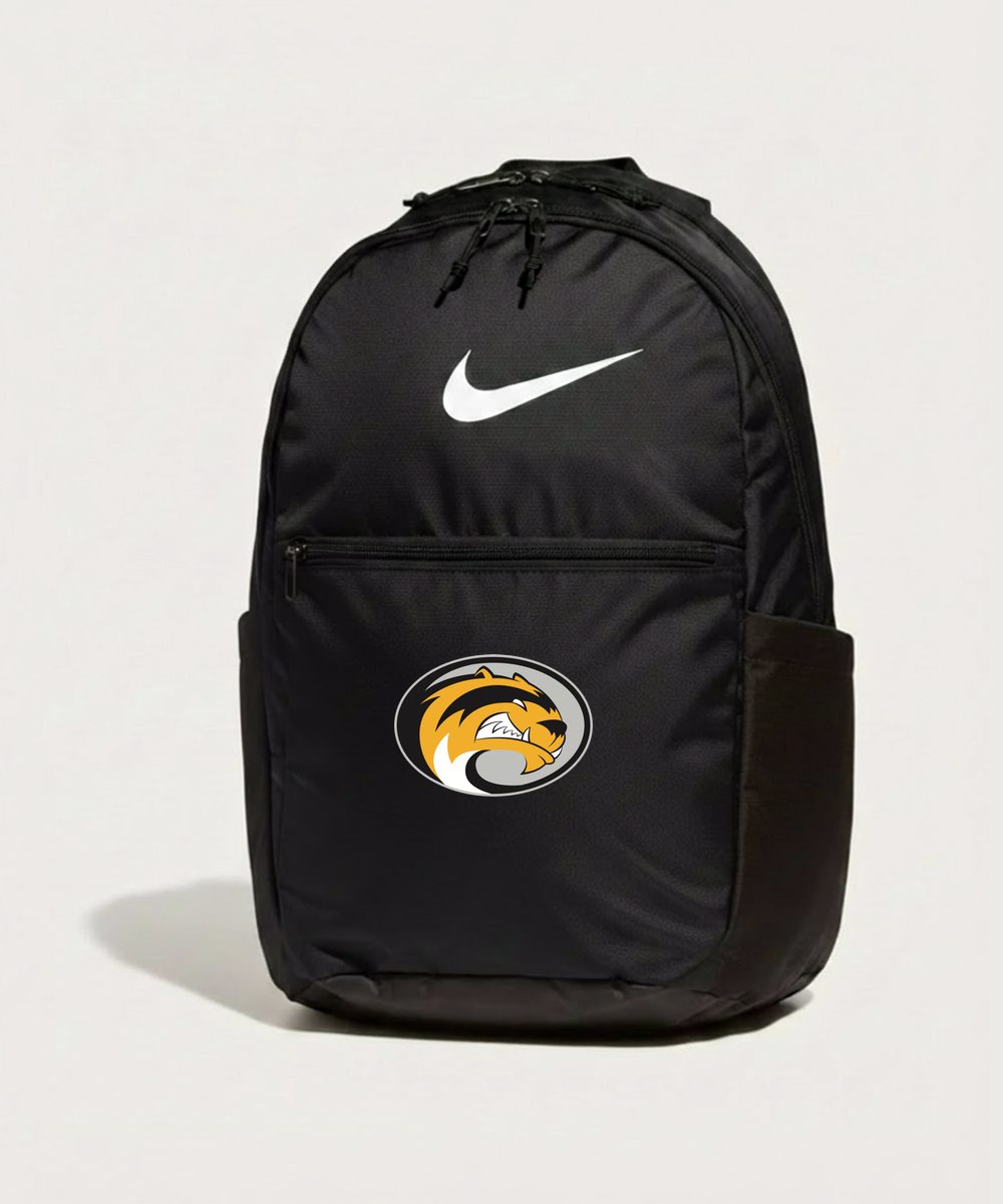 Sibley East High School Football (Boys) - Black Nike Brasilia Medium Backpack NKDH7709
