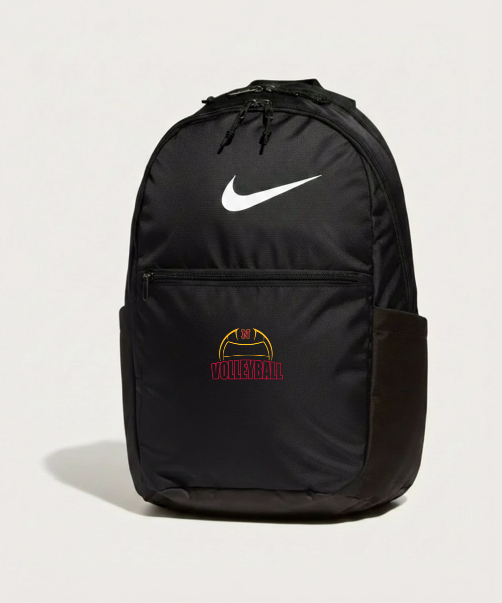 Northfield High School Volleyball (Girls) - Black Nike Brasilia Medium Backpack NKDH7709