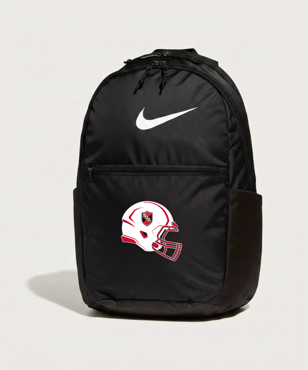 Saint James High School Football (Boys) - Black Nike Brasilia Medium Backpack NKDH7709