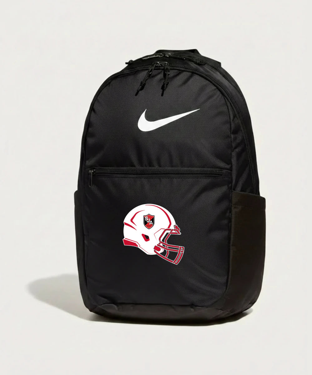 Saint James High School Football (Boys) - Black Nike Brasilia Medium Backpack NKDH7709