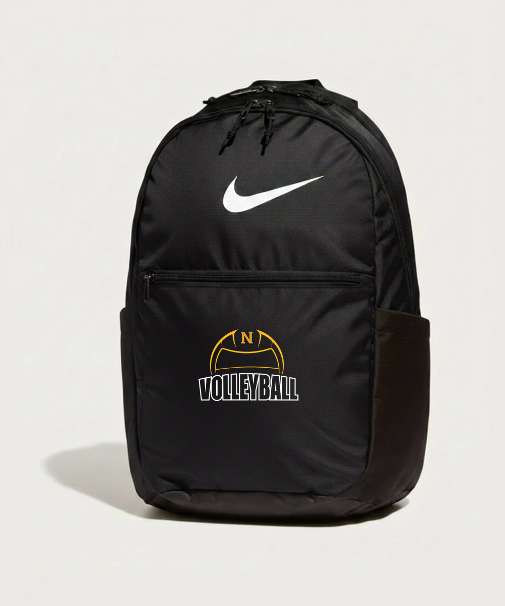 Nevis High School Volleyball (Girls) - Black Nike Brasilia Medium Backpack NKDH7709