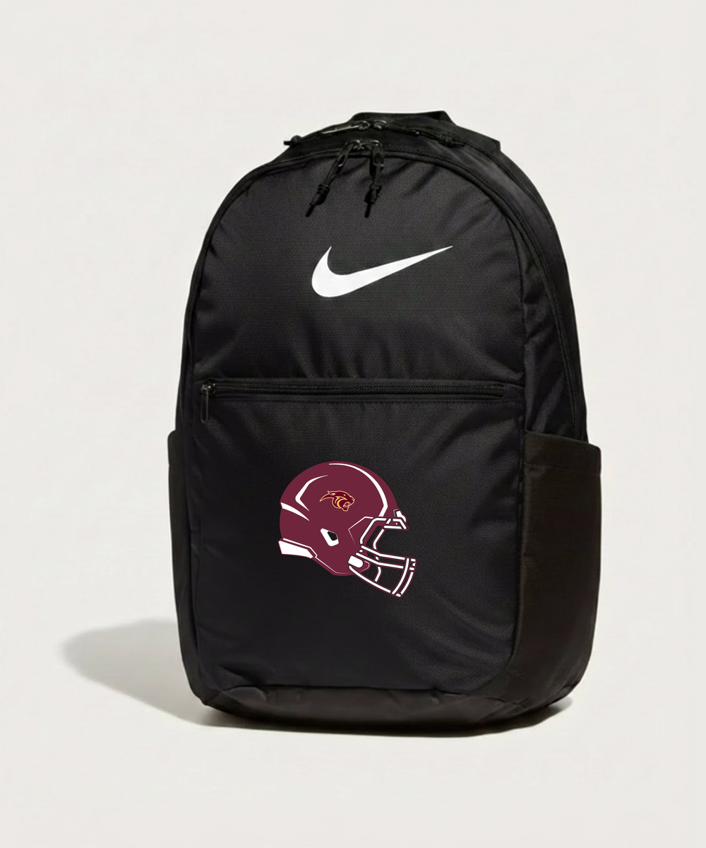 Pine Island High School Football (Boys) - Black Nike Brasilia Medium Backpack NKDH7709