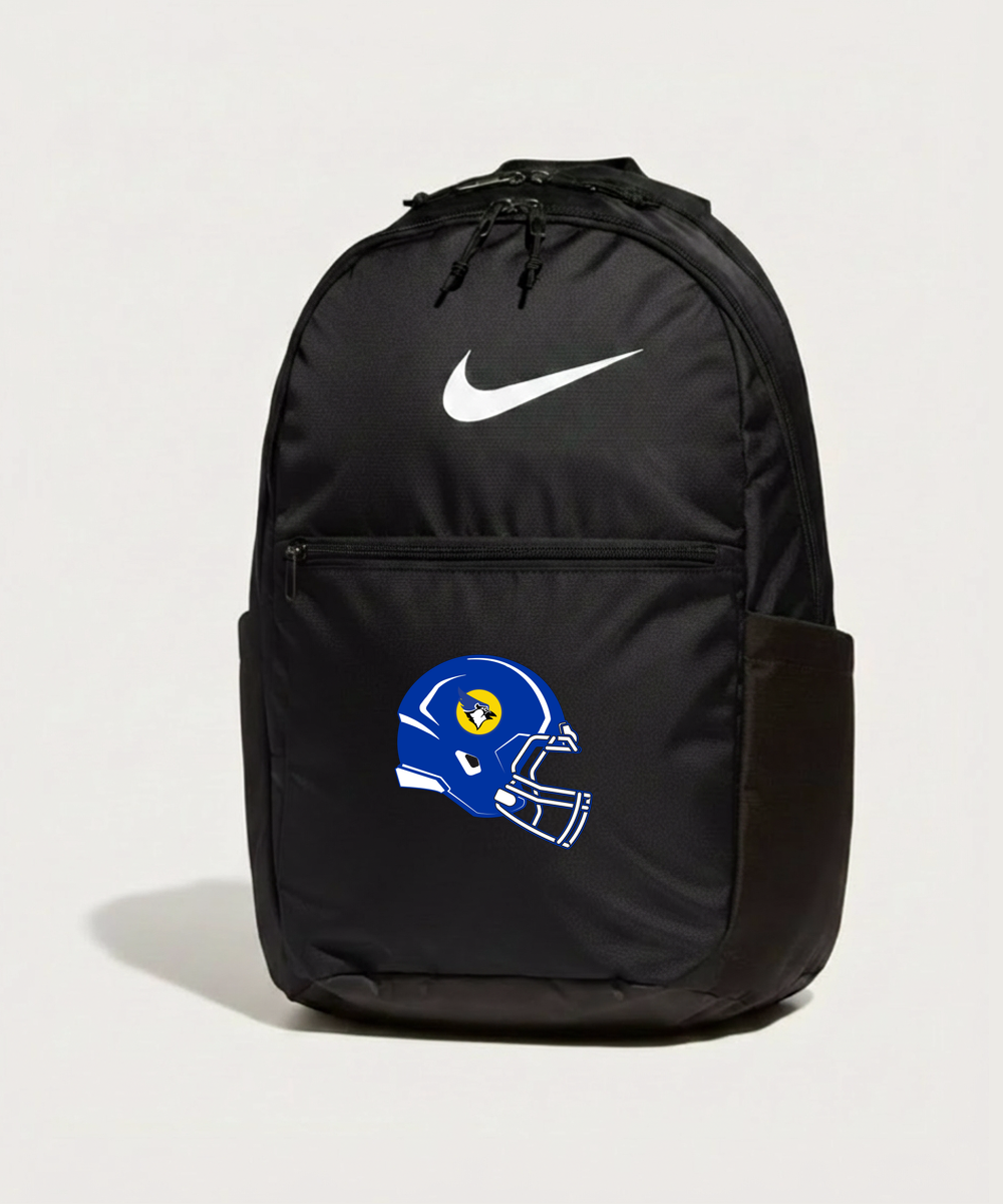 Waseca High School Football (Boys) - Black Nike Brasilia Medium Backpack NKDH7709