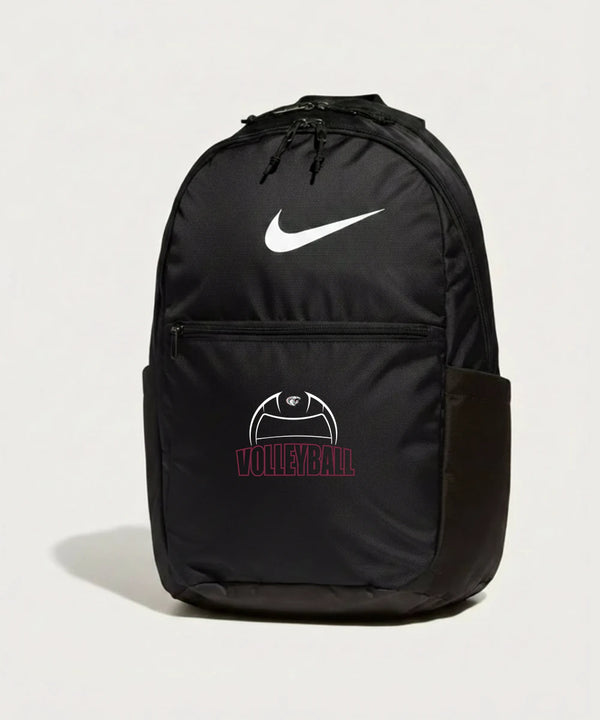 Triton High School Volleyball (Girls) - Black Nike Brasilia Medium Backpack NKDH7709