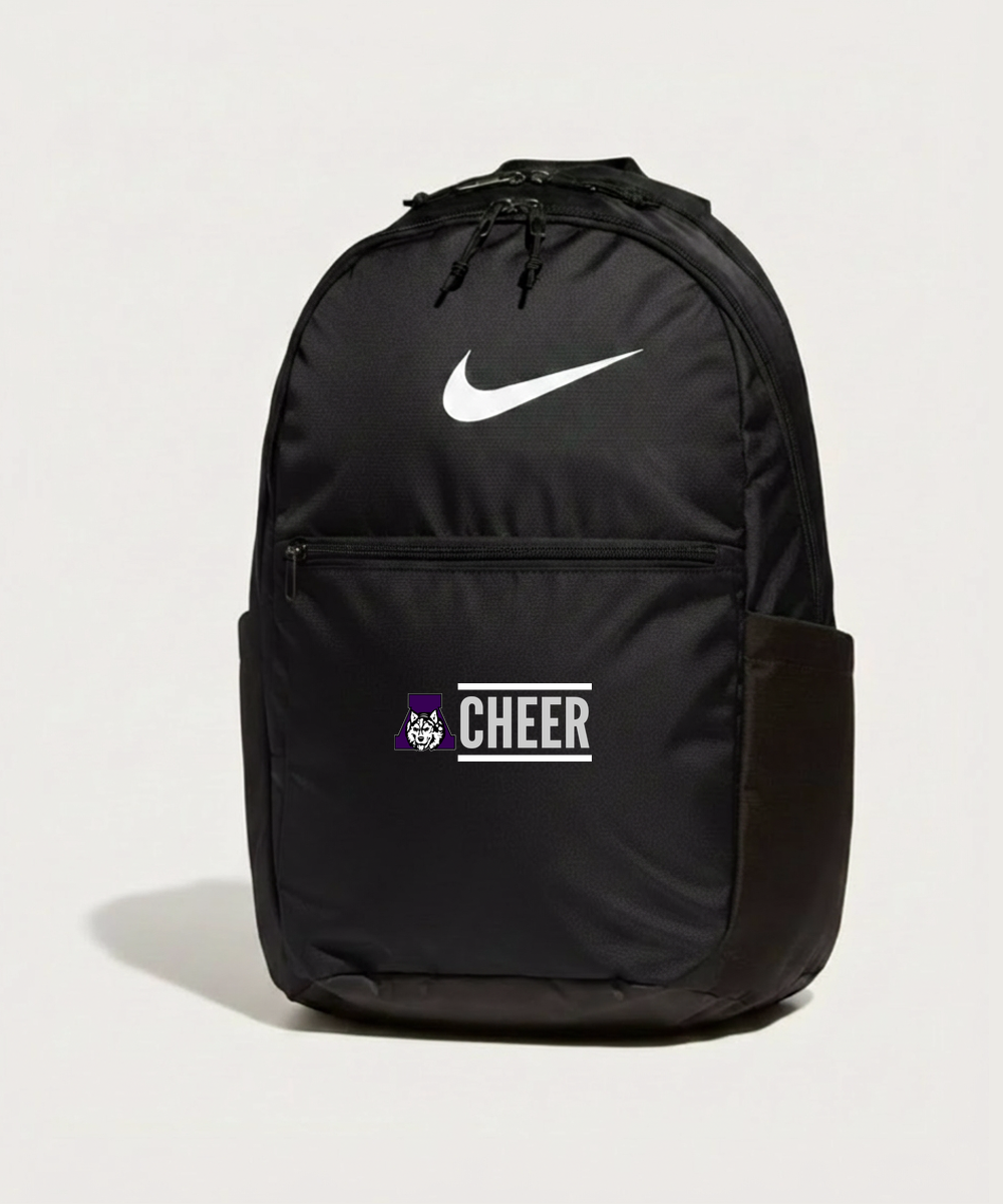 Albany High School Cheerleading - Black Nike Brasilia Medium Backpack NKDH7709