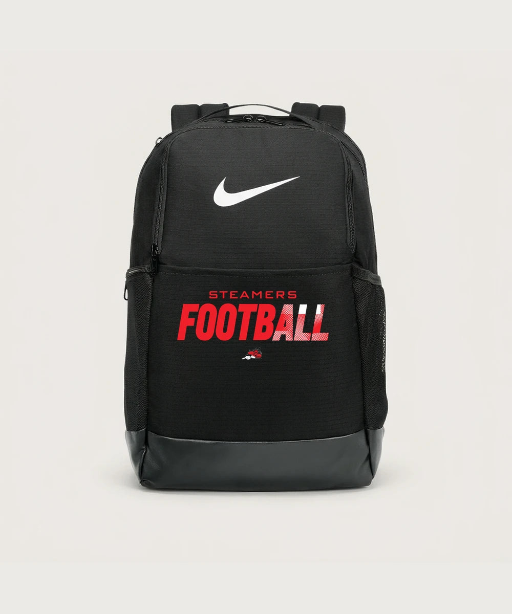 Fulton High School Football (Boys) - Black Nike Brasilia Medium Backpack NKDH7709