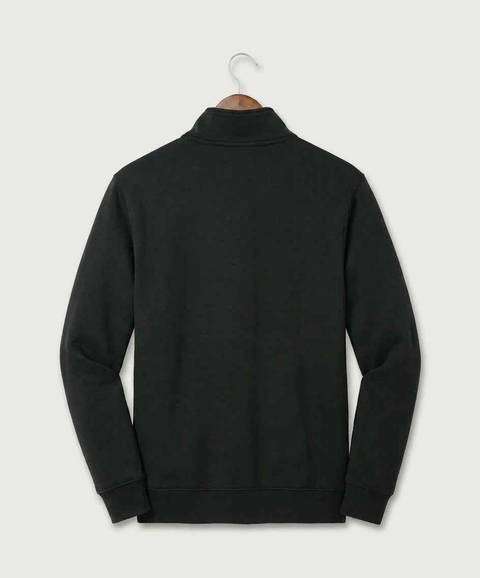 Alden-Conger-Glenville Emmons High School Football (Boys) - Black Nike Club Fleece Sleeve Swoosh 1/2-Zip NKDX6718 (back)
