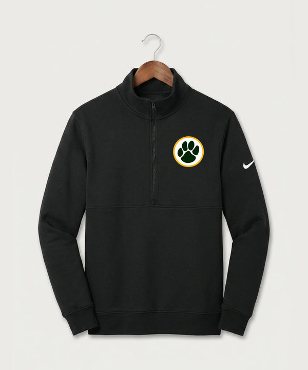 Ashwaubenon High School Football (Boys) - Black Nike Club Fleece Sleeve Swoosh 1/2-Zip NKDX6718