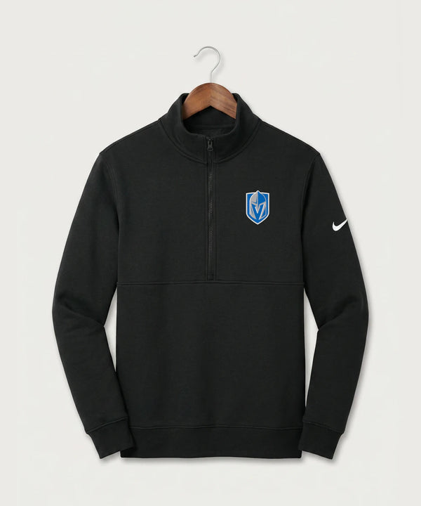 Lake Crystal-Welcome-Memorial High School Football (Boys) - Black Nike Club Fleece Sleeve Swoosh 1/2-Zip NKDX6718