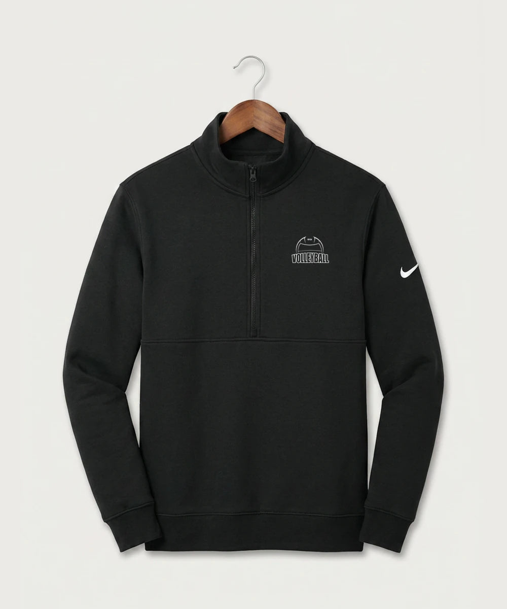 Walker Hackensack Akeley Volleyball (Girls) - Black Nike Club Fleece Sleeve Swoosh 1/2-Zip NKDX6718