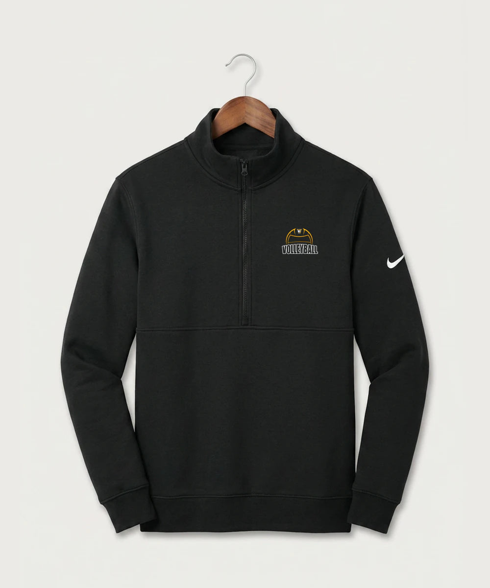 Windom Area High School Volleyball (Girls) - Black Nike Club Fleece Sleeve Swoosh 1/2-Zip NKDX6718