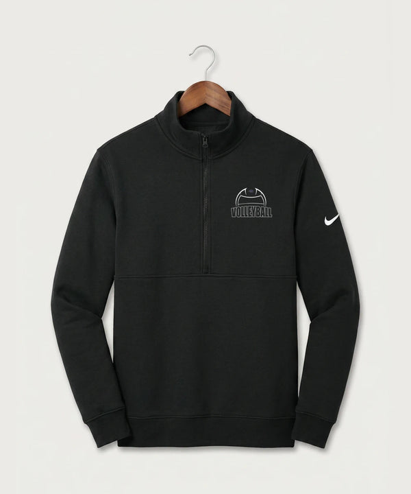 Zumbrota Mazeppa High School Volleyball (Girls) - Black Nike Club Fleece Sleeve Swoosh 1/2-Zip NKDX6718