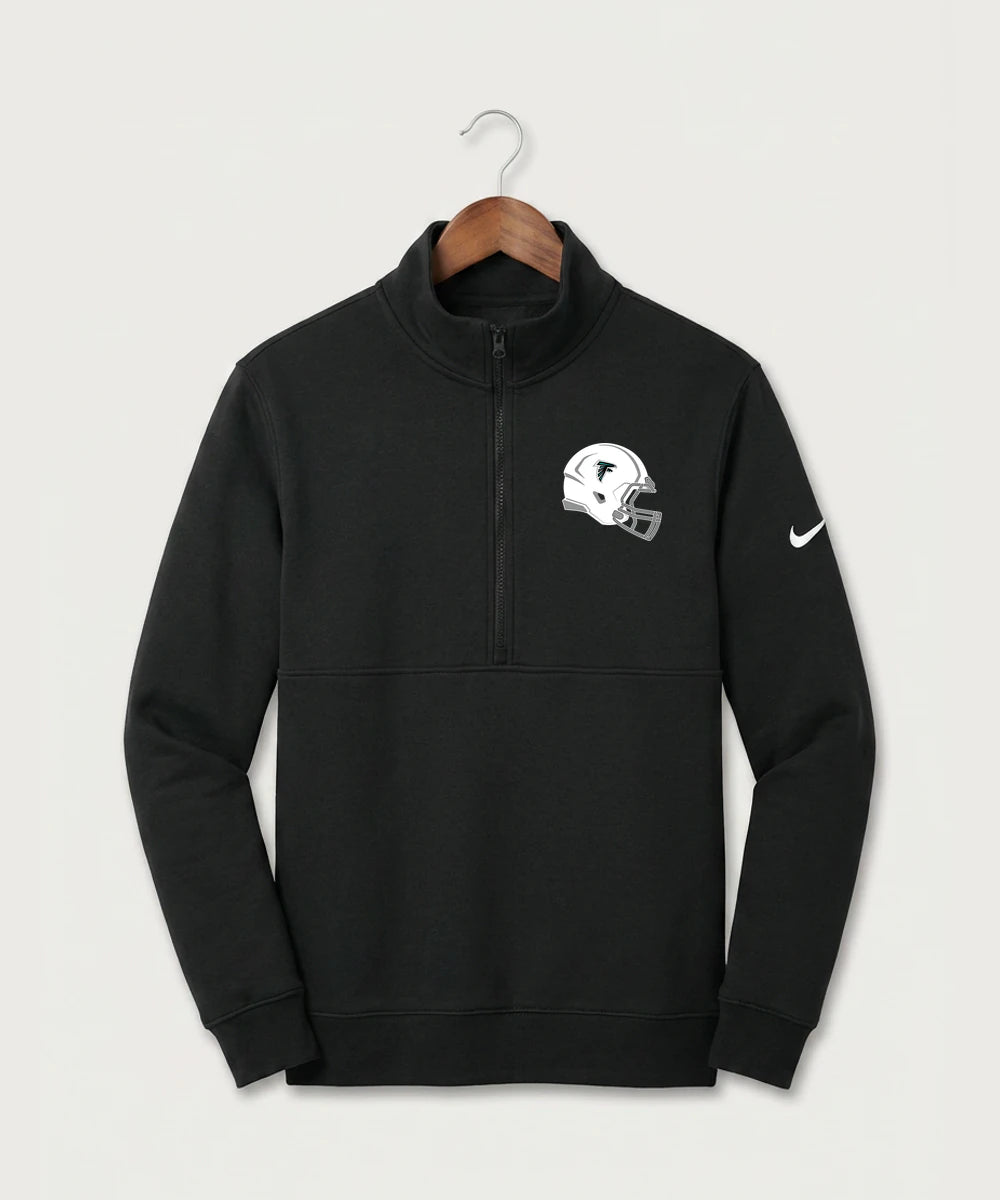 Fillmore Central High School Football (Boys) - Black Nike Club Fleece Sleeve Swoosh 1/2-Zip NKDX6718