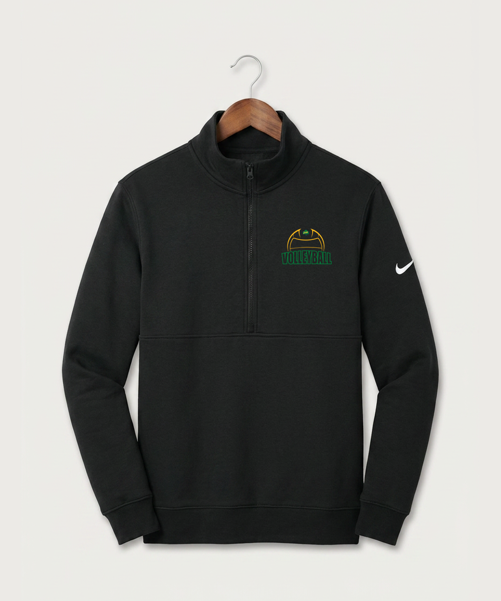 Rosemount High School Volleyball (Girls) - Black Nike Club Fleece Sleeve Swoosh 1/2-Zip NKDX6718