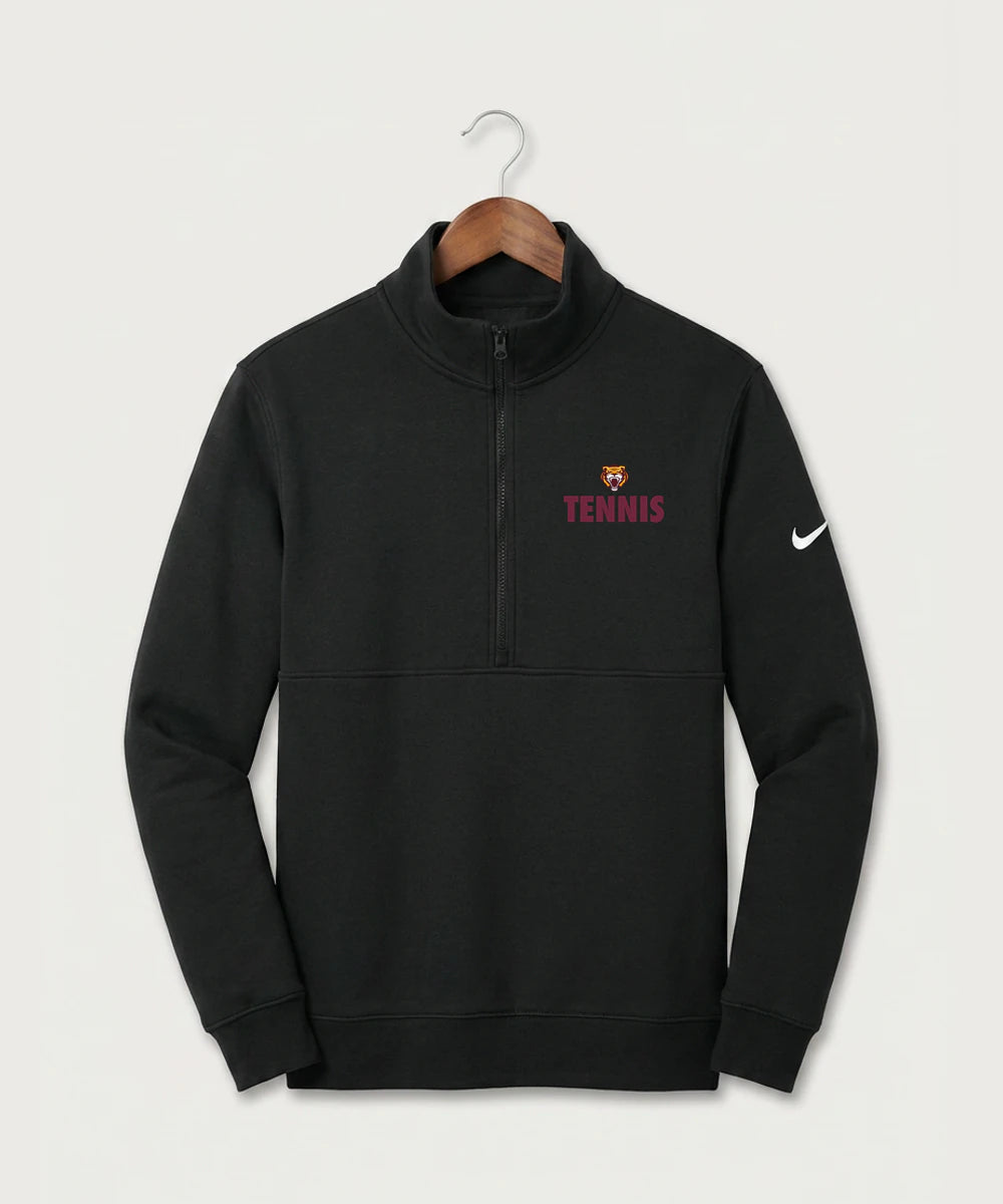 Stewartville High School Tennis (Coed) - Black Nike Club Fleece Sleeve Swoosh 1/2-Zip NKDX6718