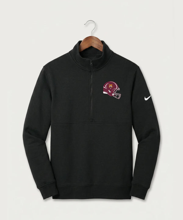 Stewartville High School Football (Boys) - Black Nike Club Fleece Sleeve Swoosh 1/2-Zip NKDX6718
