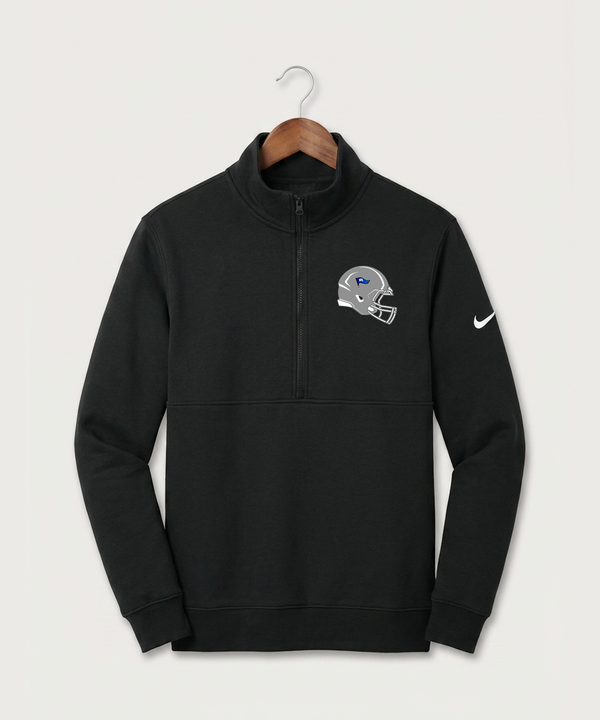 Red Lake County Central Football (Boys) - Black Nike Club Fleece Sleeve Swoosh 1/2-Zip NKDX6718