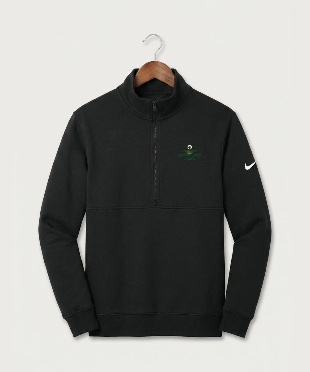 Ashwaubenon High School Soccer (Boys) - Black Nike Club Fleece Sleeve Swoosh 1/2-Zip NKDX6718