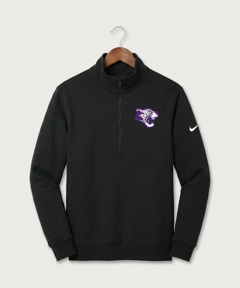 Granada-Huntley-East Chain/Truman Football (Boys) - Black Nike Club Fleece Sleeve Swoosh 1/2-Zip NKDX6718