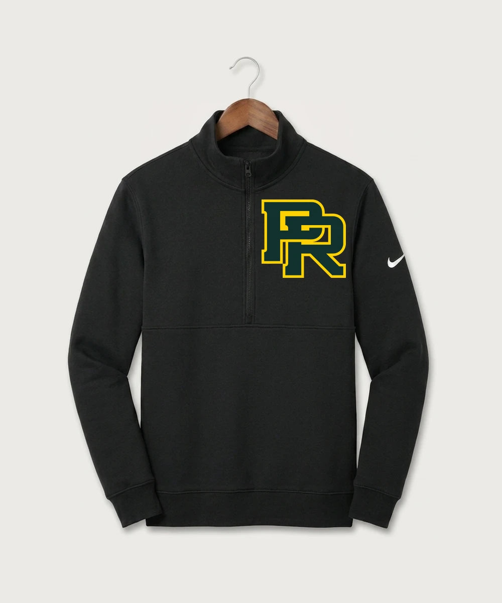 Proctor High School Football (Boys) - Black Nike Club Fleece Sleeve Swoosh 1/2-Zip NKDX6718