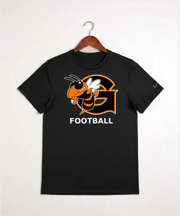 Giltner High School Football - Black Nike Swoosh Sleeve rLegend Tee NKDX8730