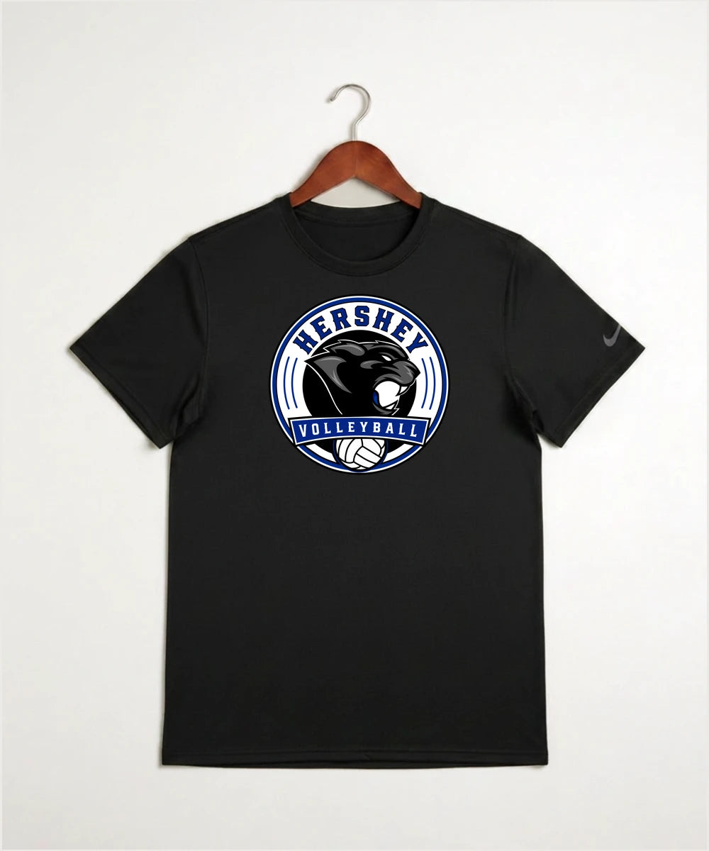 Hershey High School Volleyball Team Store - Black Nike Swoosh Sleeve rLegend Tee NKDX8730