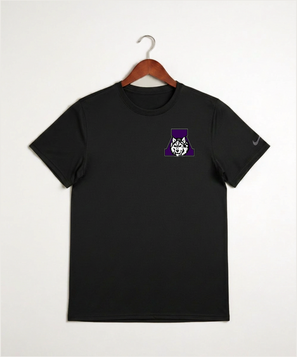 Albany High School Volleyball (Girls) - Black Nike Swoosh Sleeve rLegend Tee NKDX8730